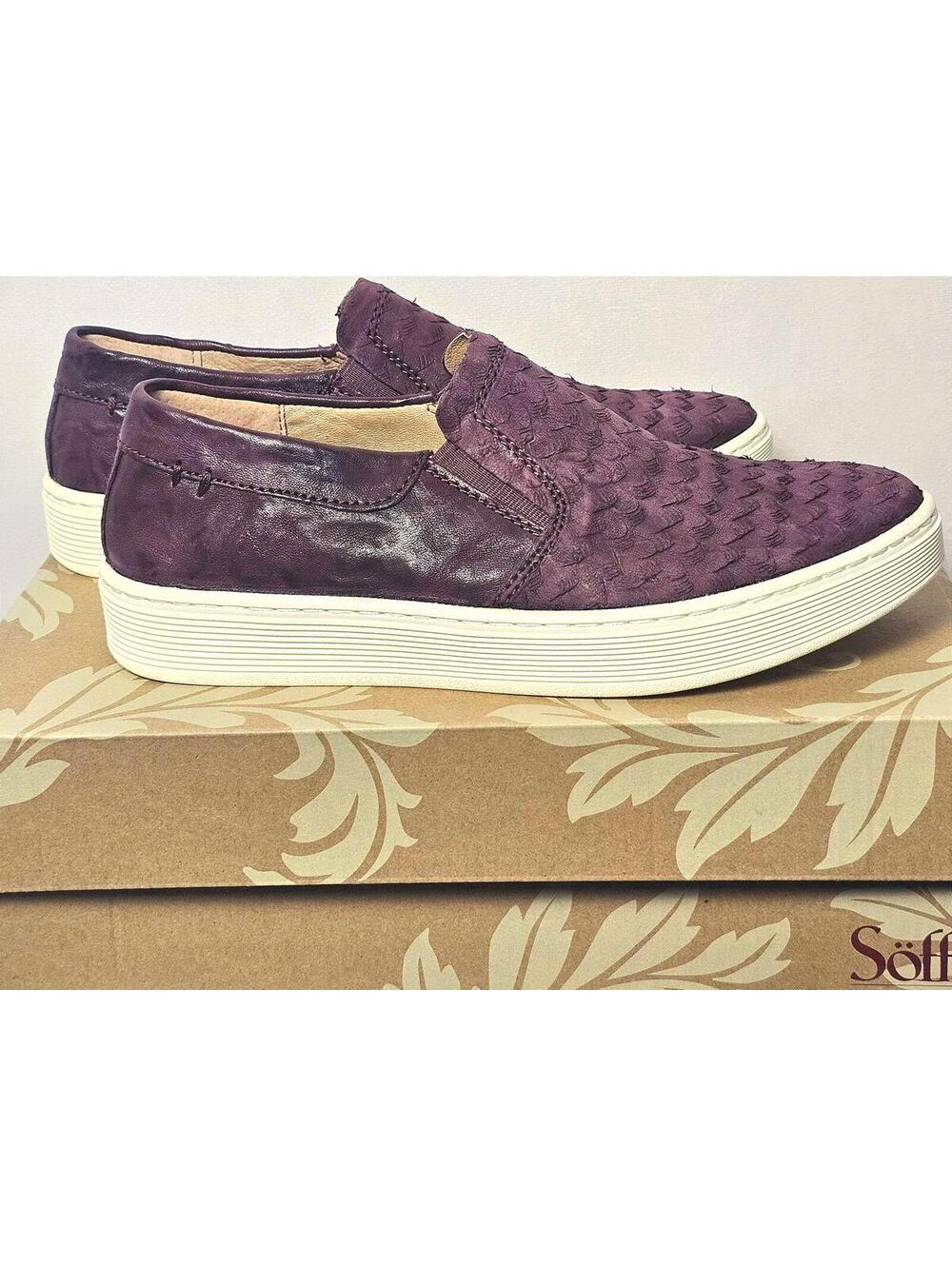 Women's Söfft Somers III Wine Snake Print Leather Size 7.5